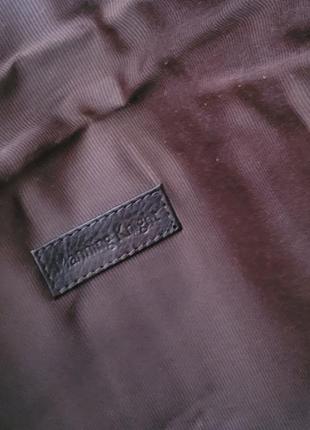 Сумка - конверт клатч папка шкіра "під крокодила" темно-коричнева4 фото
