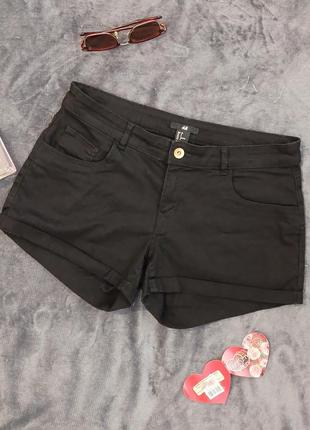 Джинсовые шорты h&m черные шорты женские хм