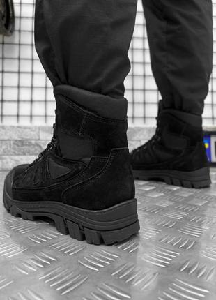 🔴 тактичні чоловічі черевики чорні тактические мужские черные ботинки3 фото
