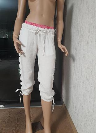 Бриджі льон amnesia a.m.n капри льянные2 фото