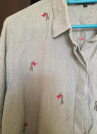 Блузка сорочка з вишивкою asos