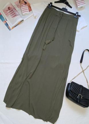 Вискозная юбка макси с разрезами размер m-l7 фото