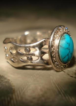 Кільце срібло бірюза