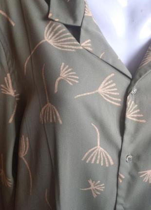 Рубашка цвет оливы унисекс размер l фирма asos на 48-50 укр3 фото