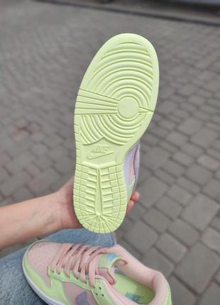 Жіночі кросівки nike sb dunk low lime peach8 фото