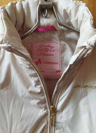 Фирменная демисезонная детская куртка с капюшоном palomino германия 4-10 дет 92-128 см.2 фото