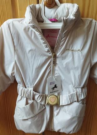 Фирменная демисезонная детская куртка с капюшоном palomino германия 4-10 дет 92-128 см.