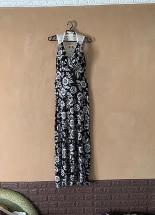 Максі сукня плаття з гачкованою  спиною віскоза  розмір s