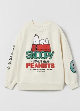 Світшот snoopy peanuts x zara1 фото