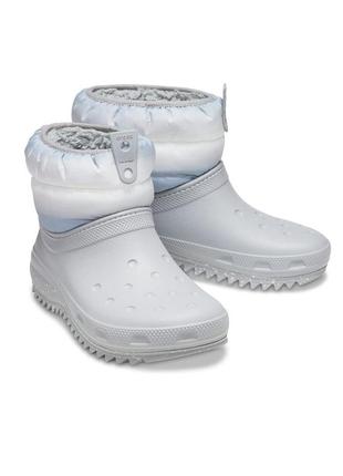 Cапоги crocs classic neo puff shorty boot, 100% оригинал