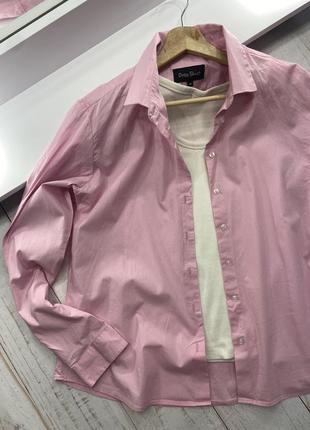 Розовая котоновая рубашка барби barbie на пуговицах в стиле zara базовая рубашка оверсайз в стиле zara3 фото