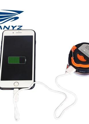 Кемпинговый аккумуляторный фонарь panyz + магнит + powerbank2 фото