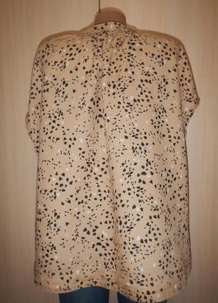 Лляна блуза marks & spencer p.16 100% льон6 фото