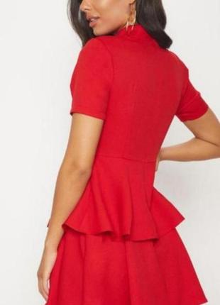 Новое красное платье pretty little thing2 фото