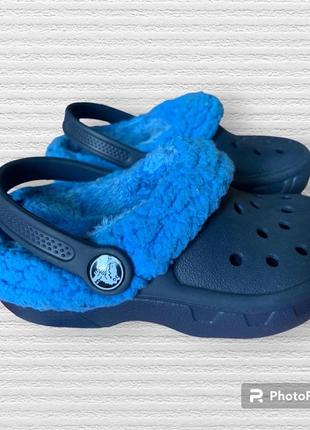 Crocs оригинал шлепки крокс тёплые 10-11c 17 см