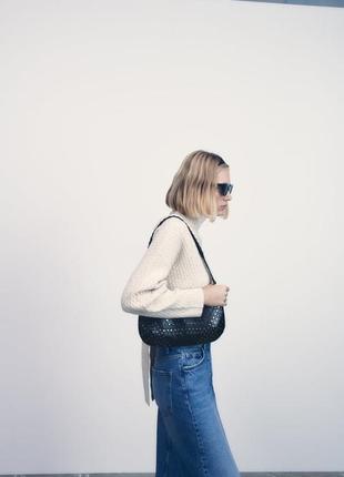 Сумочка жіноча zara в стилі balenciaga сумка клатч кросбоді кроссбоді3 фото