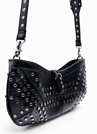 Сумочка жіноча zara в стилі balenciaga сумка клатч кросбоді кроссбоді4 фото