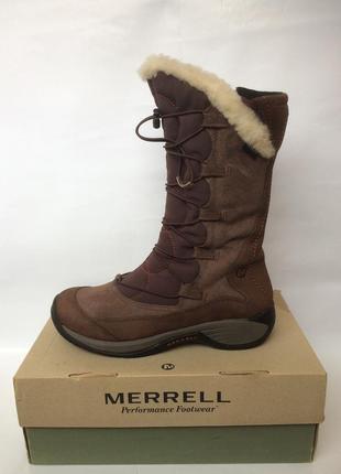 Merrell waterproof кожаные ботинки сапоги8 фото
