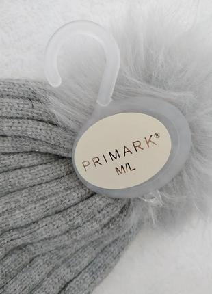 Красивая шапка с отворотом primark размер s/m/l2 фото