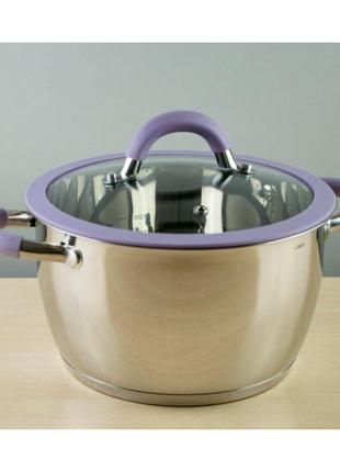 Кастрюля pepper purple iris pr-1109-16 16 см 1.6 л