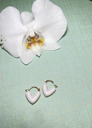 Сережки серце