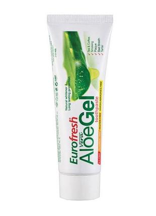 Зубна паста eurofresh aloe gel, 112 мл