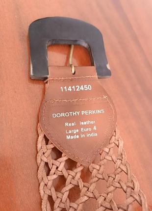 Плетёный кожаный широкий пояс dorothy perkins, l, euro 42 фото