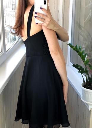Шикарное чёрное вечернее платье с бисером производства сша3 фото