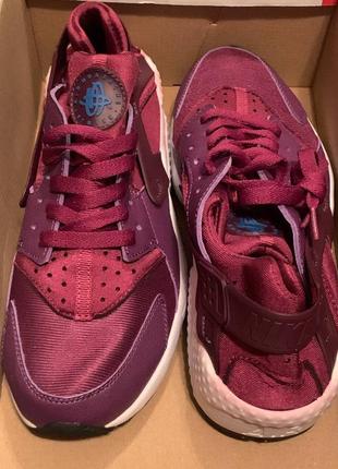 Кросівки nike air huarache purple найк найки фіолетові найкі хуарачі violet2 фото