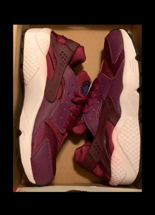 Кросівки nike air huarache purple найк найки фіолетові найкі хуарачі violet