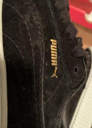 Кроссовки puma rihanna black замша пума риханная черные рихана5 фото