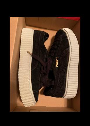 Кросівки puma rihanna black замша пума ріханна чорні  ріхана