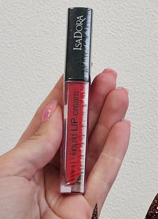 Оригинальный isadora liquid lip cream кремовая жидкая помада оригинал лежанка помада4 фото