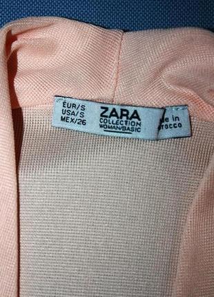 Нежный персиковый боди комбидресс zara, s9 фото