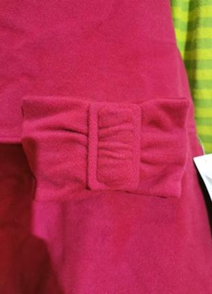 Шерстяная зимняя юбка фуксия бельгия9 фото