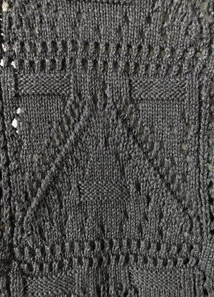 Zara мини платье вязаное крючком6 фото