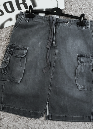Модная джинсовая юбка1 фото