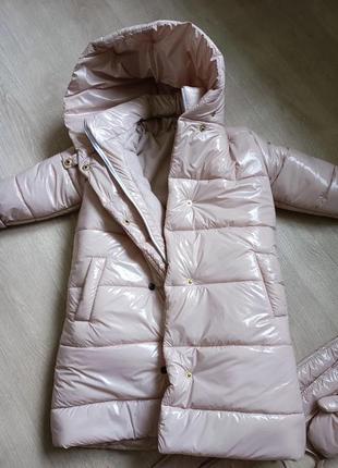 Детский зимний комплект пальто и штаны5 фото