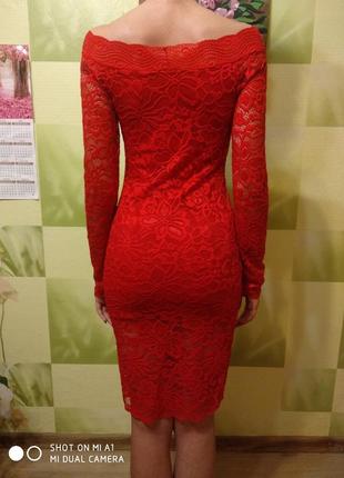 Сукня гіпюр, червоне, м2 фото