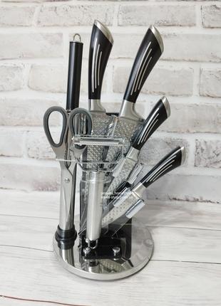 Набор профессиональных кухонных ножей в подставке 8 предметов