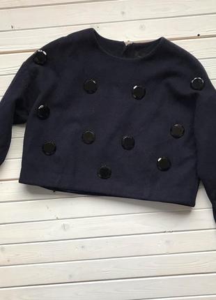 Шерстяная кофта реглан asos black размер м-л