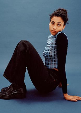 Топ з рукавом топ в сіточку лонгслив zara топ с вязаным рукавом топ в сетку