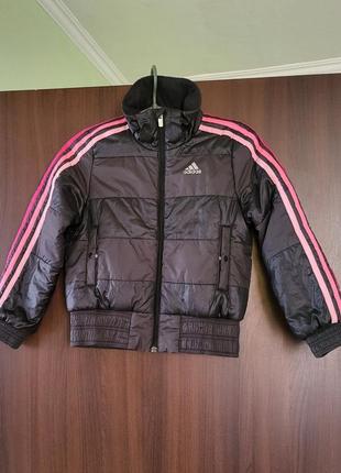 Куртка деми на девочку, adidas, 7-8 лет.