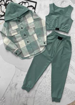 7 цветов, классный костюмчик тройка для девочек