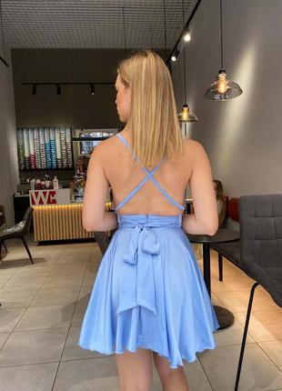 Шелковое платье мини