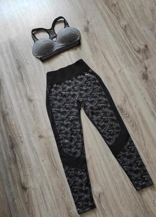 Лосіни everlast camo tight black6 фото