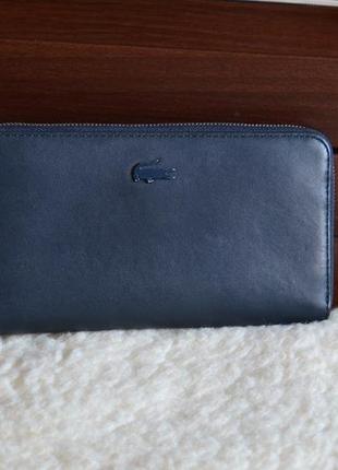 Lacoste кожаный кошелек портмоне оригинал. натуральная кожа