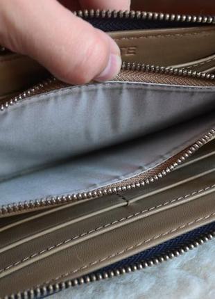 Lacoste кожаный кошелек портмоне оригинал. натуральная кожа9 фото