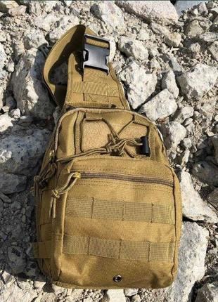 Тактична військова сумка - рюкзак через плече1 фото