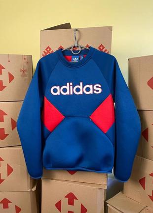 Чоловічий світшот , кофта adidas retro linear crew1 фото